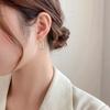 Chic European & American Style Simple Metal Round Earrings for Women