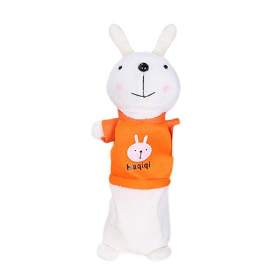 

Сумка-карандаш большой емкости на молнии с мультяшным кроликом, сумка для хранения канцелярских принадлежностей, студенческие принадлежности оранжевый