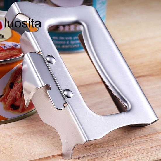 Stainless Steel Multifunctional Can Opener, Effortless Beer Bottle Opener Kitchen Supply