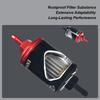 Motorcycle Filter Oil Alloy Oil Filter Stainless Steel Core Glass Perspective High-Flow Efficiency Oil Filter Alloy Construction