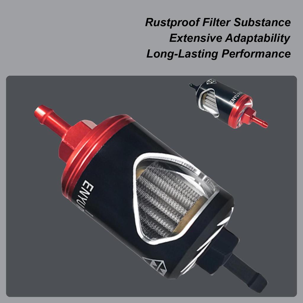 Motorcycle Filter Oil Alloy Oil Filter Stainless Steel Core Glass Perspective High-Flow Efficiency Oil Filter Alloy Construction