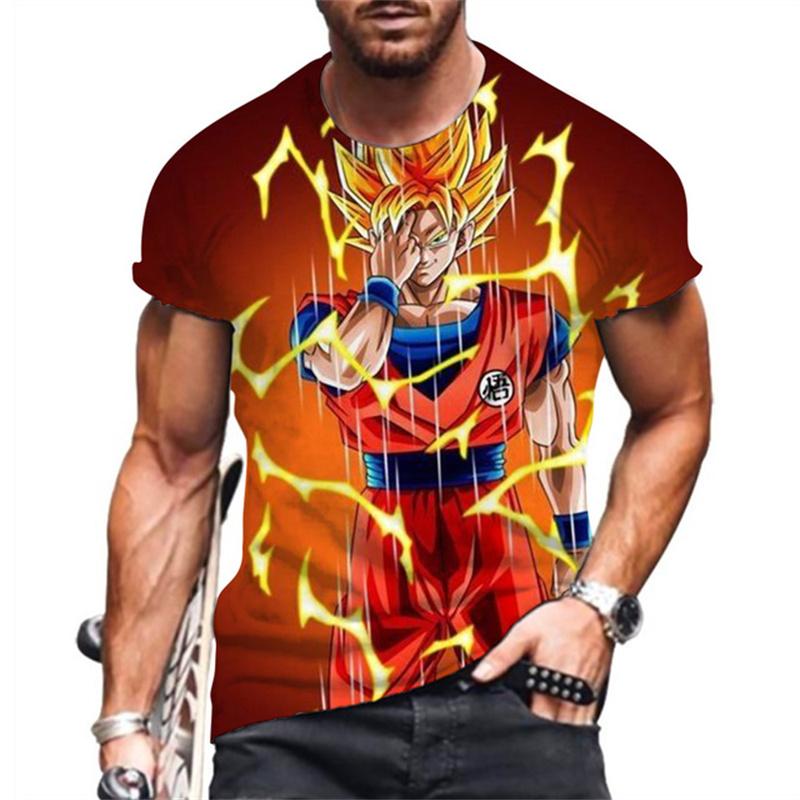 Dragon Ball Z Kid Goku Chibi Printed T-Shirt Summer Casual Short Sleeve Anime Tee Adult and child role-playing T-shirts