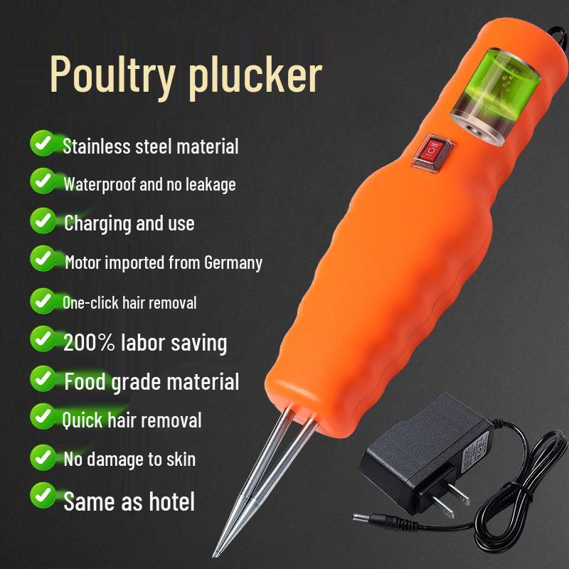 Elektrischer Geflügelrupfer für Hühner, Enten und Gänse - Handheld Kommerzieller Depilator