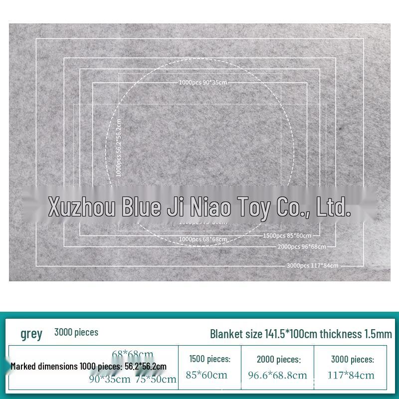 Universelles Filz-Puzzle-Matten-Set für Erwachsene - Hält 1000, 1500, 2000 Teile