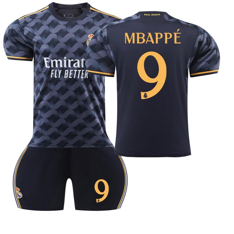 Real Madrid Away Adults and Children's Student Training Clothes Set Jersey Sportswear Men's and Women's Football Clothes La Liga