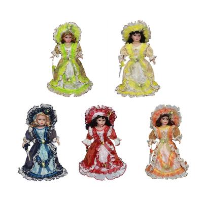 Elegant 17 Inch Porcelain Clown Doll for Decoration and Collection Doll Model For Display and Gift Valentine Gift