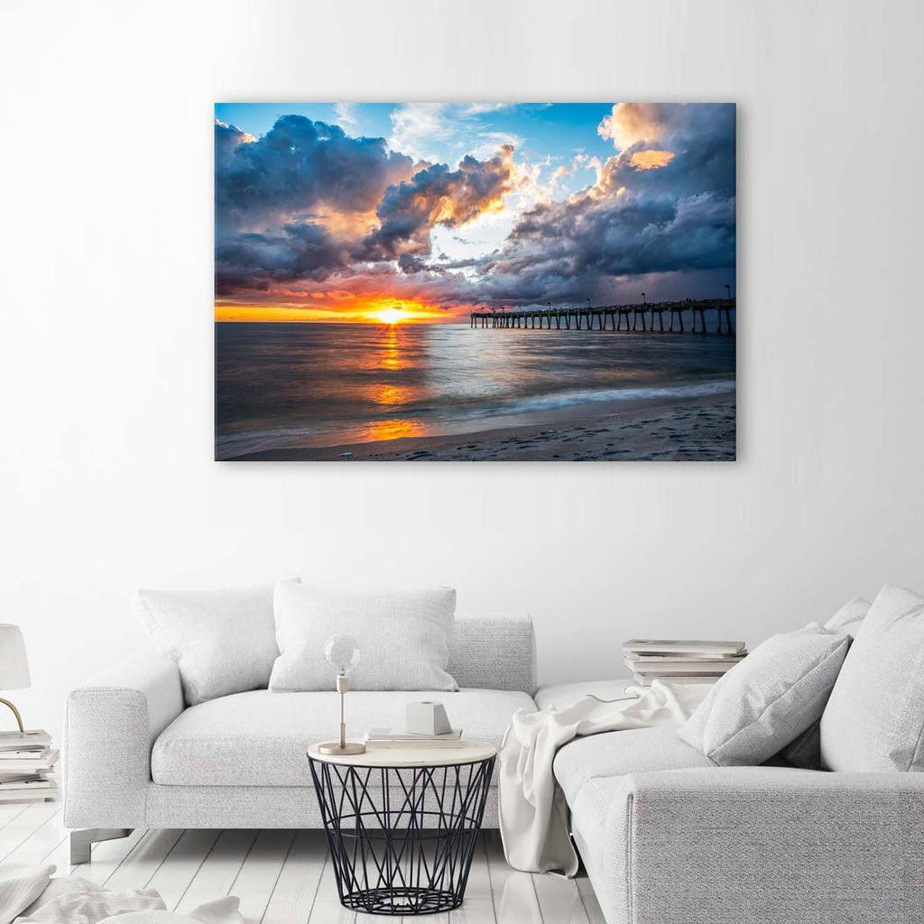 Canvas Print Sunset Over the Sea