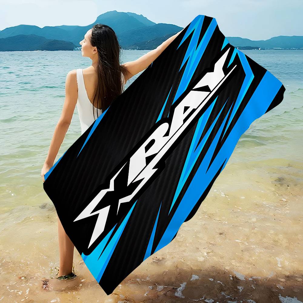 X-XRAY-Y Racing Car Bath Towel Microfiber Soft Water Absorbing Breathable For Girl Kids Decorative Cartoon Beach Towel