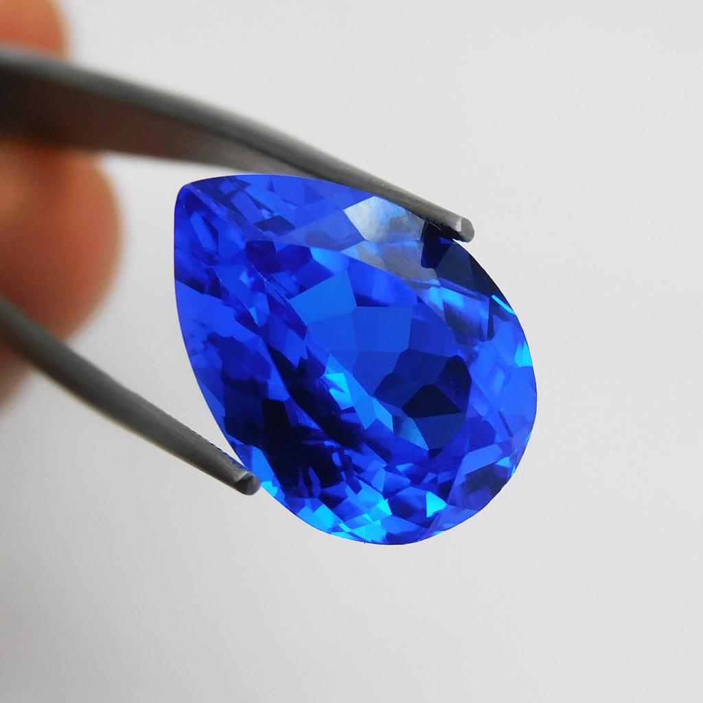 Natural Blue Tanzanite Loose Gemstone 9.50 Ct Pear Cut for Jewelry Making and Gem Collections