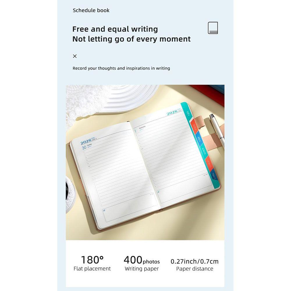 365 Days Per Day A5 Agenda Planning Notebook One Page Plan Book Office Work Planner  Stationery