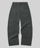 Beodeonteu Utility Side Big Pocket Wide Pants [Charcoal]