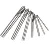 7pcs M42 HSS High Speed Steel Cobalt Spotting Drill Bits Set Round Shank 90 Degree Drilling Chamfering Tool
