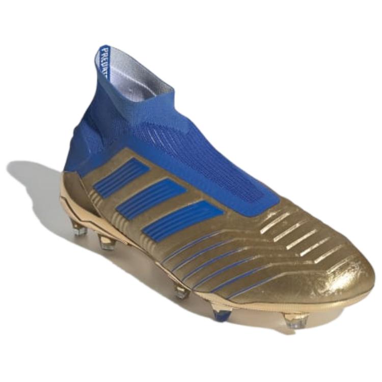 Adidas Predator 19+ FG Gull Blå Herre Sneakers Gull-Metallic Fotball-Blå Sky-Hvit F35610