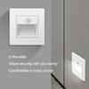 Simple LED Night Lamp Intelligent Sensing Wall Light Embedded Indoor LED Step Light for Hallway Staircase Decorative Lighting