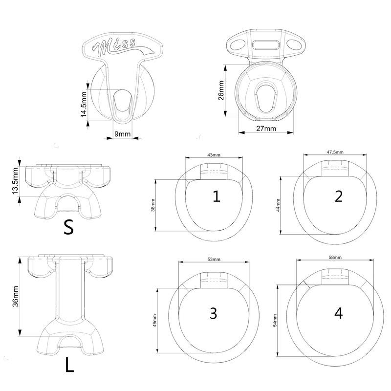 Negative Inverted Plastic Chastity Device Cock Cage