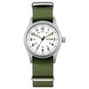 TPW Leuchtende 38mm Herren-Felduhr Leicht ablesbar Stoffarmband 24-Stunden-Anzeige Datum Wochentag Funktion Quarzwerk