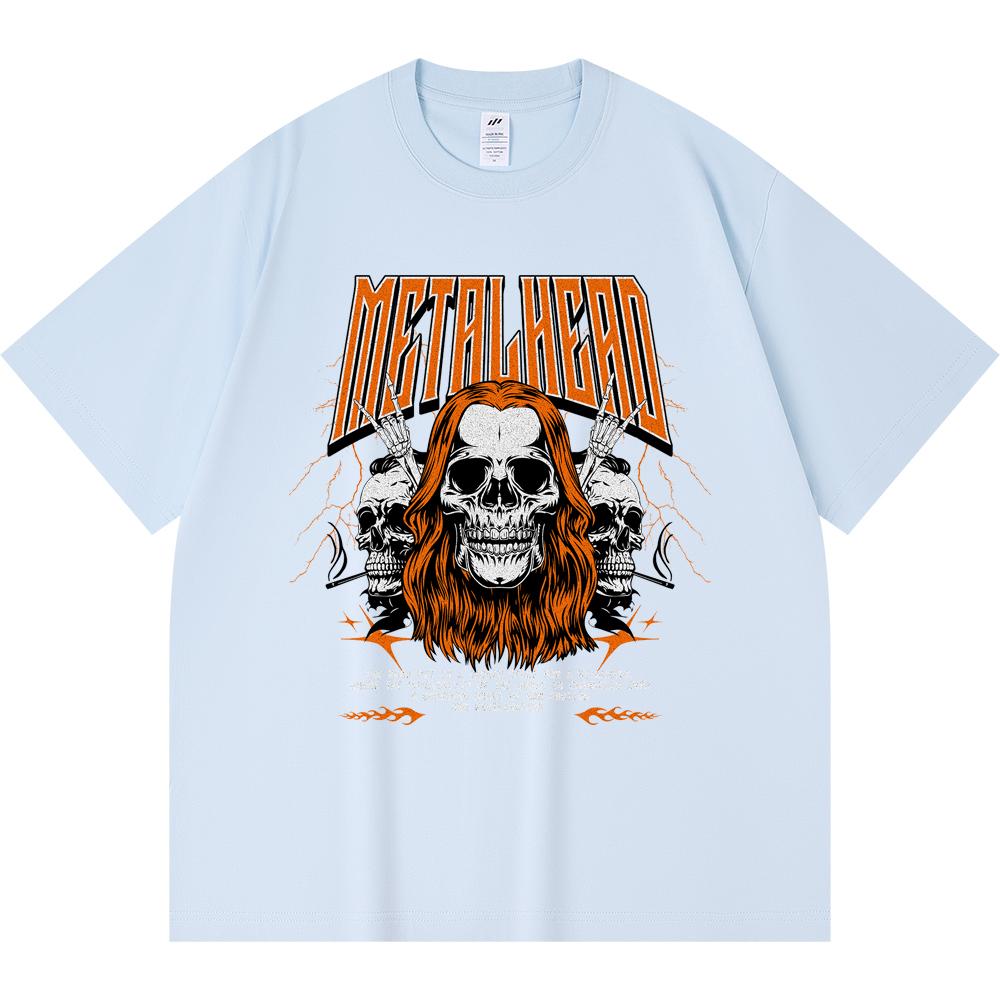 

Футболка из 100% хлопка плотностью 230 г/м2 с принтом «металлическая голова» в смешном стиле Харадзюку, футболка из чесаного хлопка XS абрикосовый