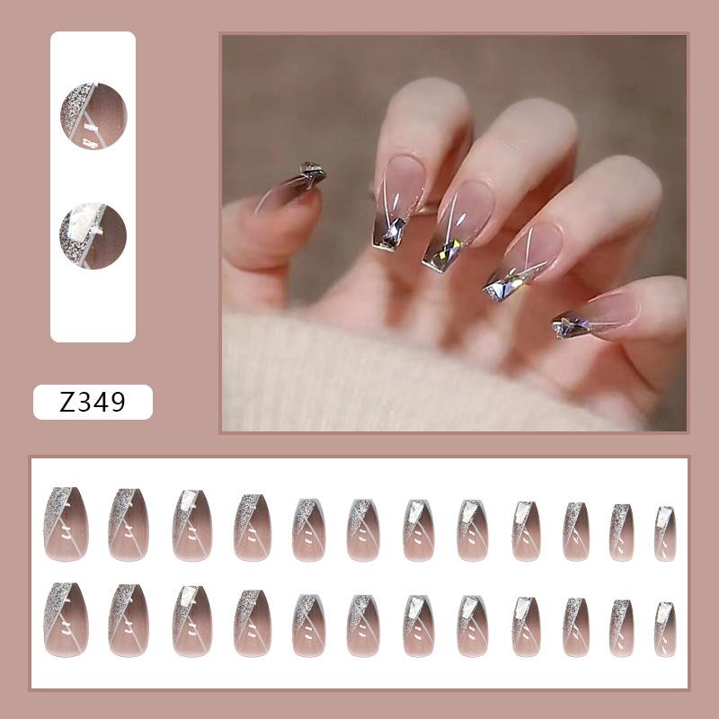 Wear Nail Diamond Small Fresh Three-dimensional Pattern Love Bow Nail Patch Nail Wear Nail Product