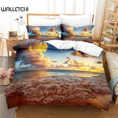 Seaside Beach Bedding Set Duvet Cover Set 3d Bedding Digital Printing Bed Linen Queen Size Bedding Sets Fashion Design