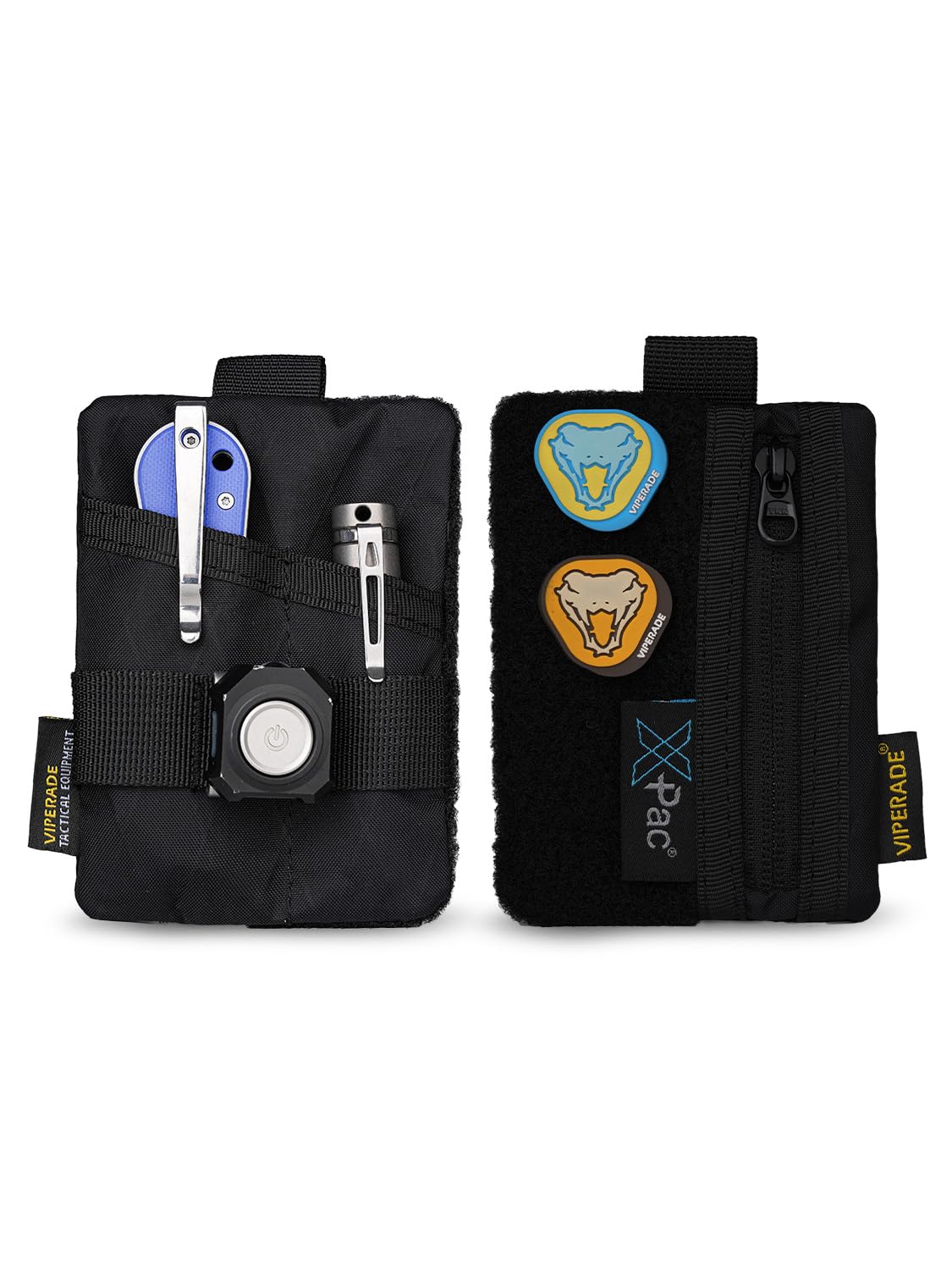 

VIPERADE VE15 Small EDC Pocket EDC Pocket Pouch with DIY Patch EDC Pocket Organizer Wallet for Small Tool Pouch for EDC Gear Pouch, Organizer, Area,
