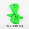 Rabbit Frog Doll Raincoat Windproof Clothing Doll Animal Raincoat Cute OB11 Doll Clothes  Obitsu 11