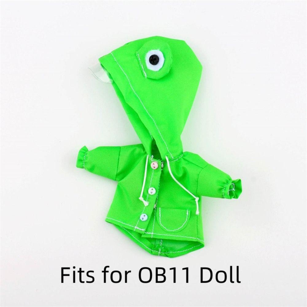 Rabbit Frog Doll Raincoat Windproof Clothing Doll Animal Raincoat Cute OB11 Doll Clothes  Obitsu 11