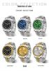 Oufannishi Men's Multifunction Chronograph Quartz Watch with Calendar and Stainless Steel Band, Waterproof Design