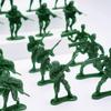 52pcs 5cm Green Military Tactical Soldier Miniatures - Army Model Figures for Collectors, Diorama Displays & Military ZSY