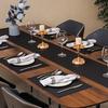 Set of 4 PVC Washable Placemats for Dining Table Mat Non-slip Placemat Set In Kitchen Accessories Cup Coaster Wine Pad