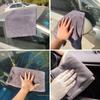 Coral Fleece Car Towel, Car Wash Towel, Double-sided Cleaning Cloth, Thickened Absorbent Car Towel, Household Cleaning Towel