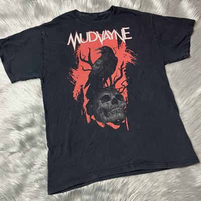 Σπάνιος! Μπάντα Mudvayne Μαύρο Μπλουζάκι Unisex Συναυλίας S έως 5XL AR368 Unisex T-Shirt