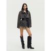 Fu Zhi'en Vintage Relaxed Workwear Short Trench Coat