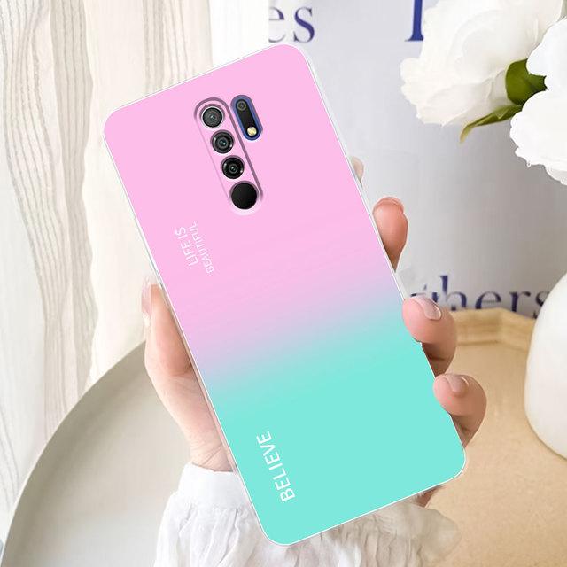For Redmi 9A 9C NFC Case For Xiaomi Redmi 9 Case Silicon Fashion Clear TPU Back Cover For Xiaomi Redmi 9T 9AT Phone Case Fundas