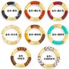 Retro Smudged Resin Bamboo Elastic Bracelet, Fashionable Metal Elbow Leopard Print Bracelet Bracelet.