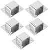 5 Stück Regalmontagehalter Aufhänger Edelstahlrohr Stütze Halter Schnalle Beschläge Silber Dichtung