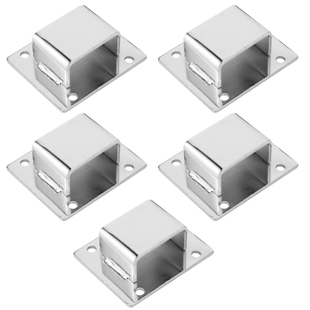 5 Stück Regalmontagehalter Aufhänger Edelstahlrohr Stütze Halter Schnalle Beschläge Silber Dichtung