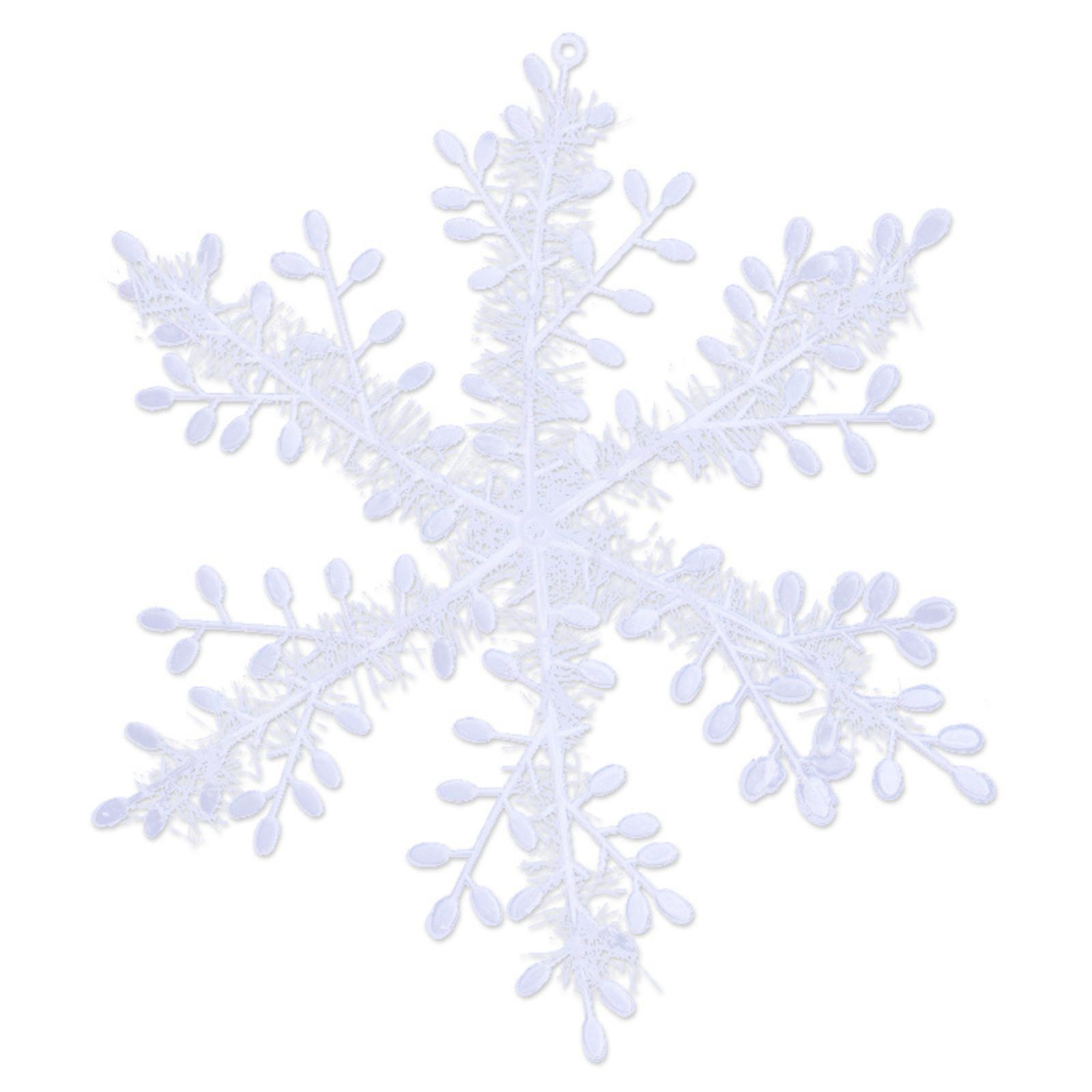 

Пластиковые Рождественские Снежинки Украшения Украшения для Рождественской Елки One Size белый
