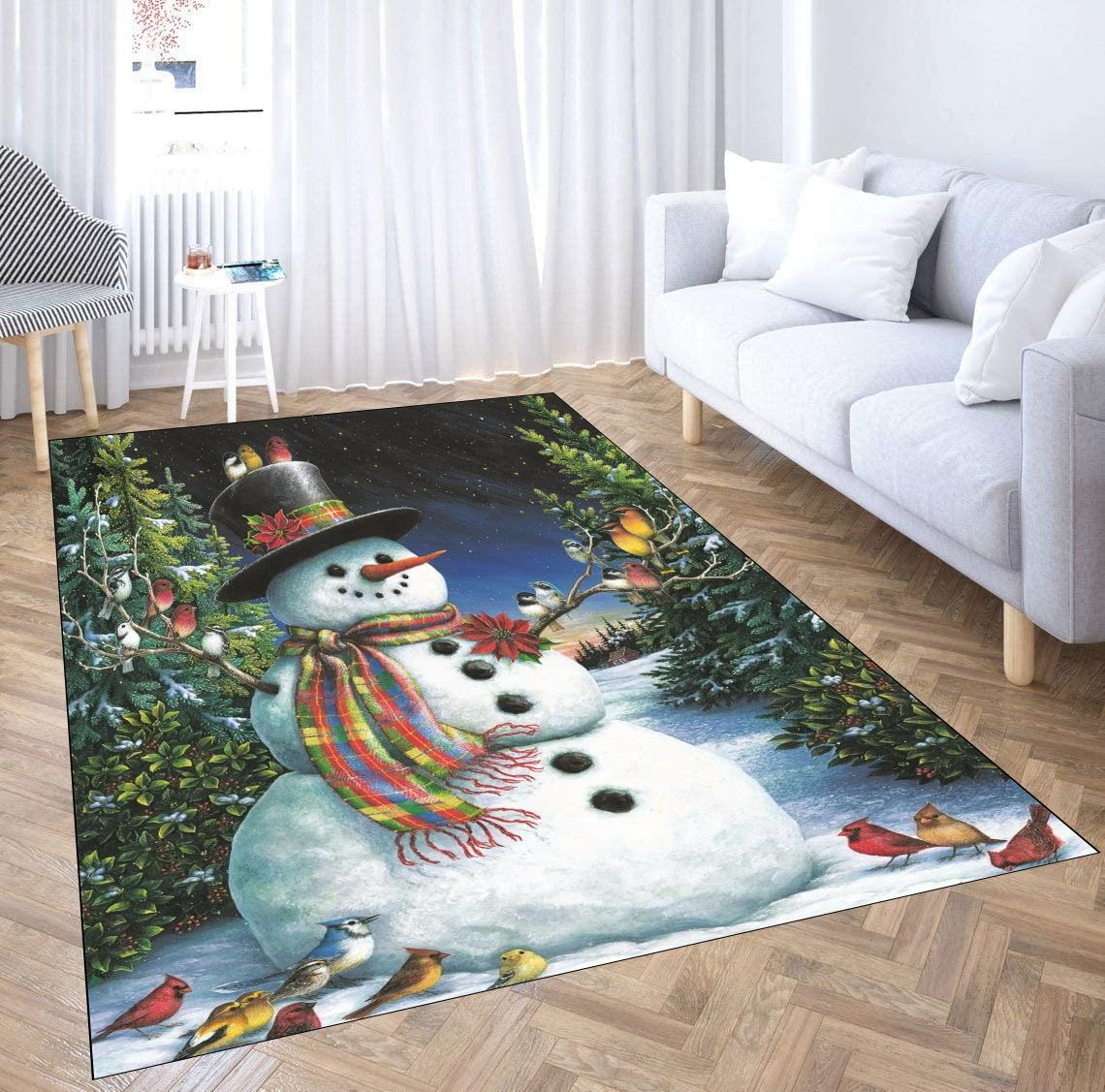 

Різдво Червона вантажівка Снігові кардинали Живі килими з 3D-друком Килимки Килимки Протиковзкий Великий килим Прикраса дому 40x120cm