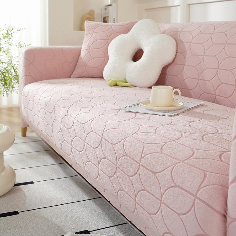 Ganzjahres Universal Jacquard Stoff Sofabezug  Mehrzweck  Einfach  Modern  Elastischer Anti-Katzenkratz Sofabezug Kissen