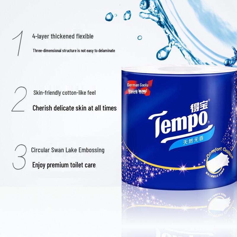 Tempo 4-Ply Toilet Paper Rolls