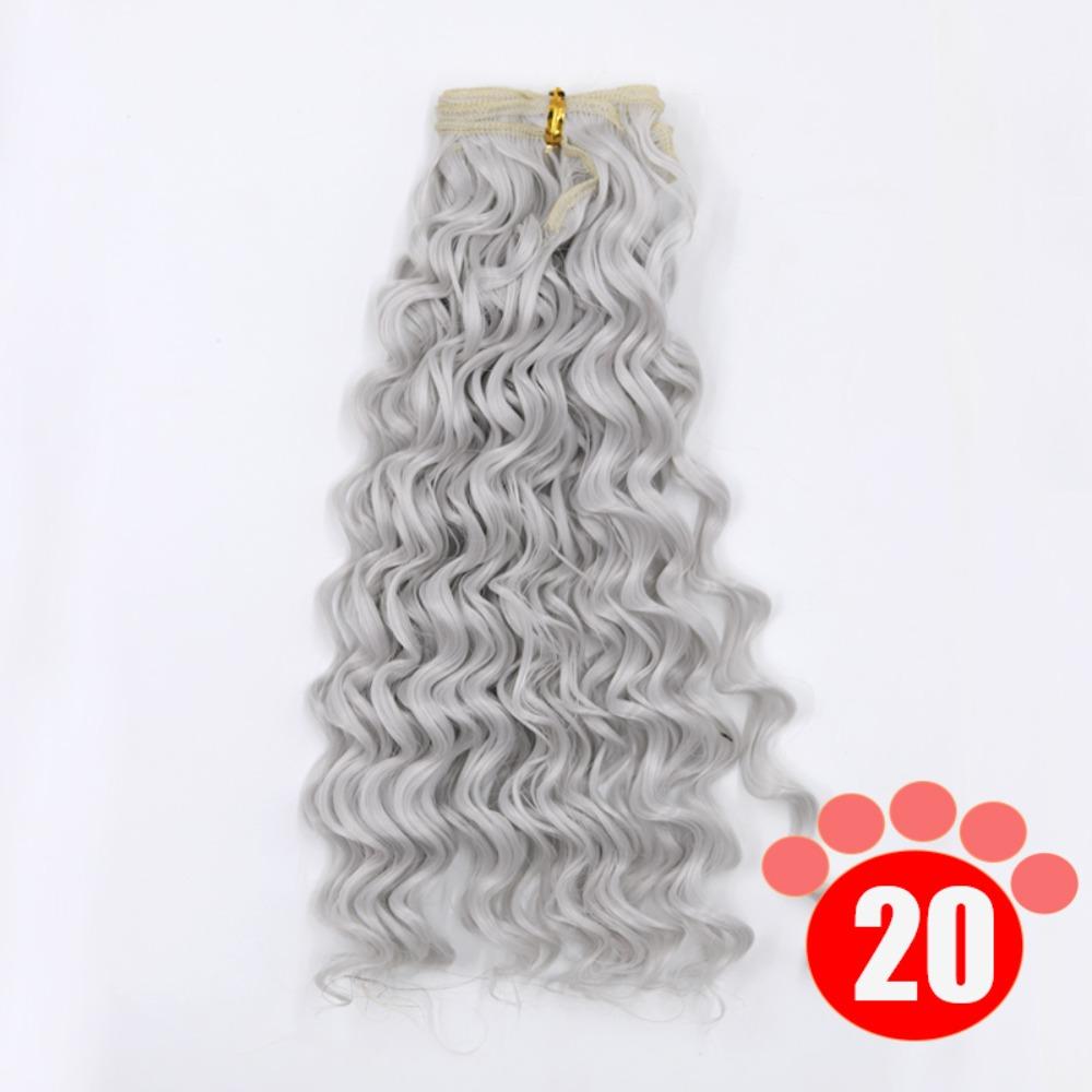 Gradient Color BJD SD Doll Hair Curly Hair Blyth Doll Wigs Accessories  Wig Making