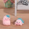 Miniatures Animal Cartoon Piggy Car Ornaments  Car Interior Supplies