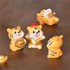 Animal Cute Statues Resin Tiger Micro Landscape Gardening DIY Accessories Little Tiger Sculpture Desktop Decoration