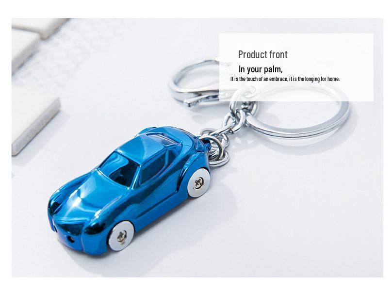 Creatief Mini Auto Model Metalen Sleutelhanger - Cadeau voor Kinderen