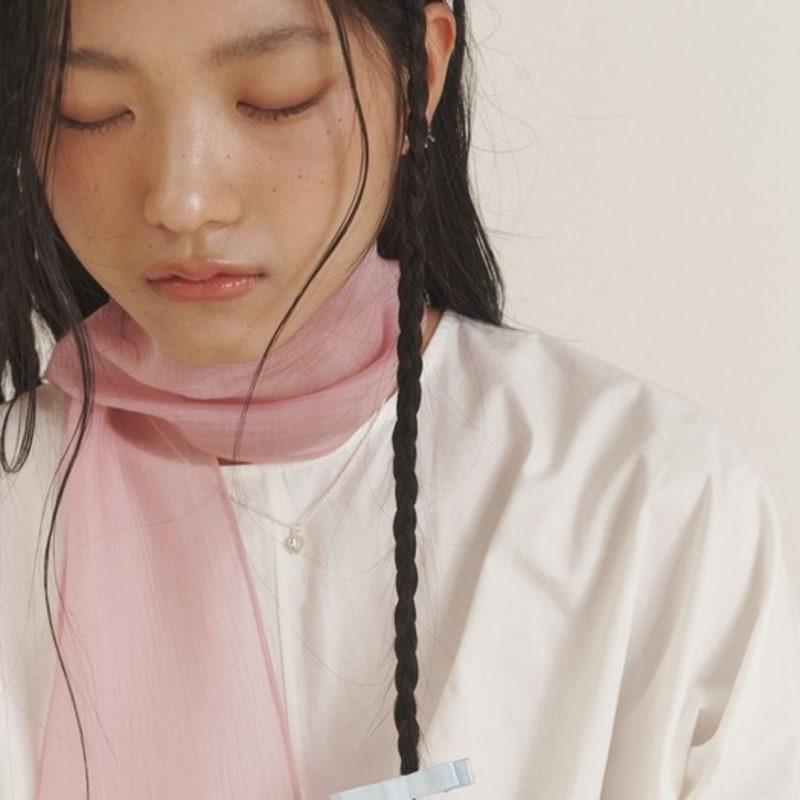 LOVE ME MONSTER Love Sheer Long Scarf_PK