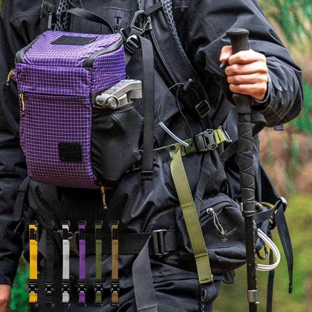 18.5~49.5cm Outdoor Equipment Straps 6 Colors Quickly Release Strap Backpacking Straps  Binding