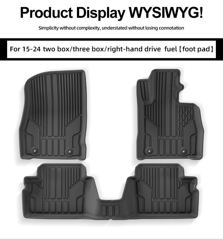 TPE Floor Mats for 15-24 Mazda Demio/Mazda2 Cars