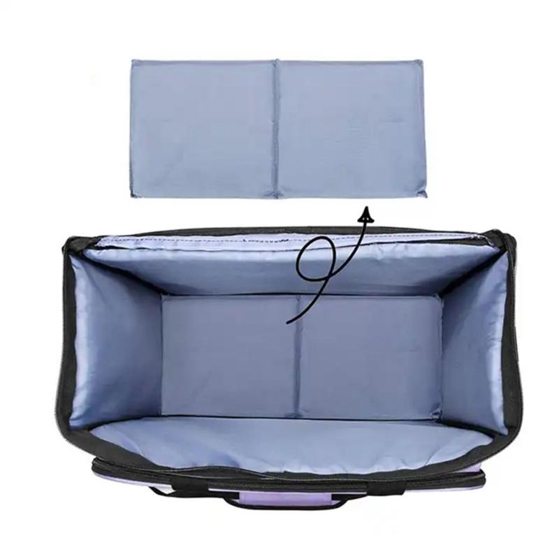 Sewing Accessories Bag Ergonomic Handle Magnetic Closures Multiple Layer Craft Tool Organizers for Home Travel Use