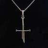 Aragorn Narsil Broken Sword Cosplay Necklace Vintage Punk Choker for Women Men  Accessories  Jewelry Gifts