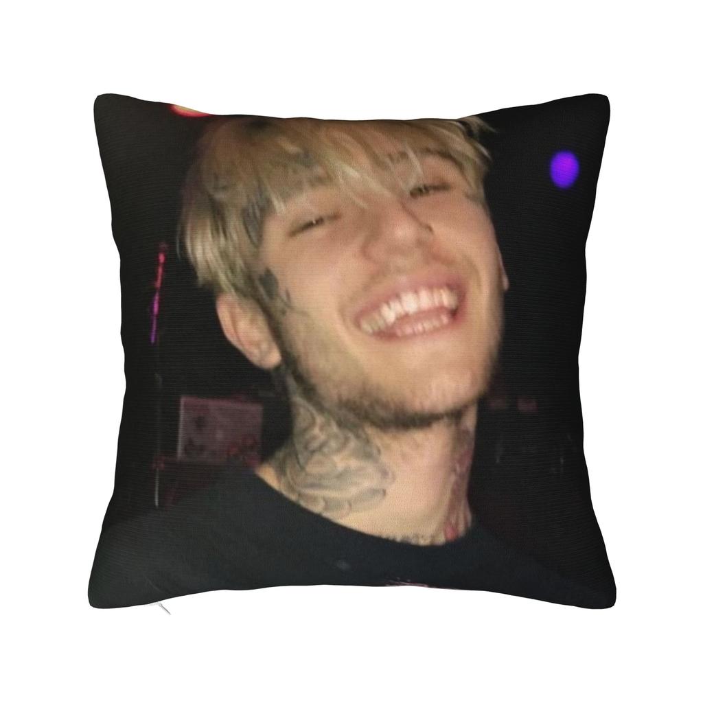 Lil Peep Pillowcase Printed Polyester Cushion Cover Decorative Throw Pillow Case Cover Sofa Zippered 40X40cm